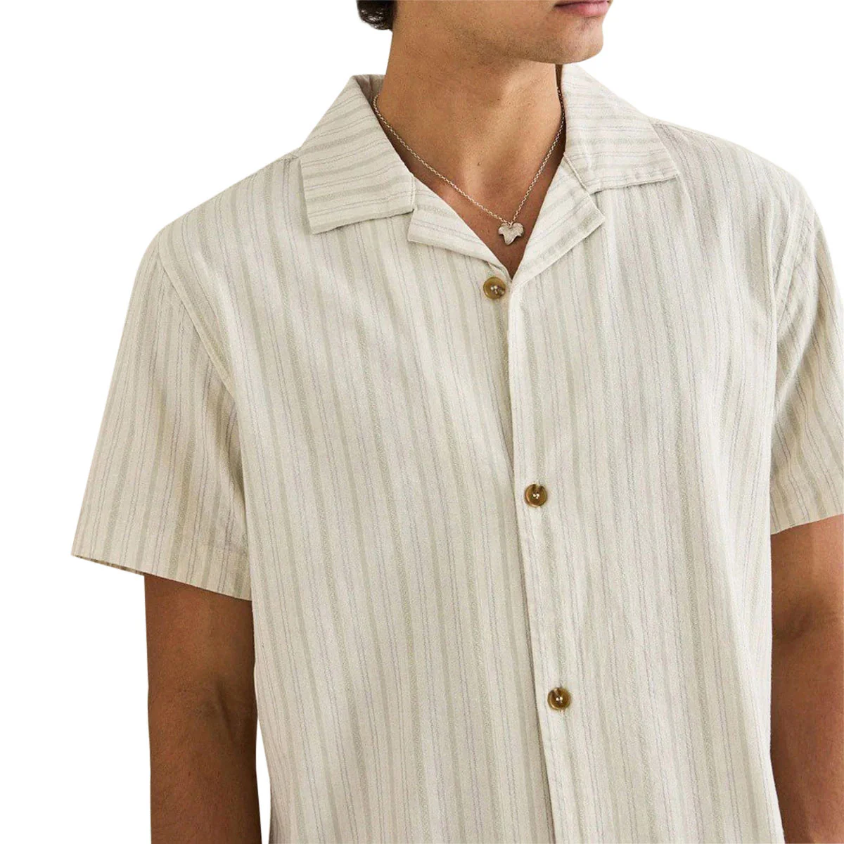 Rhythm Vacation Stripe Shirt - Natural II - Image 3