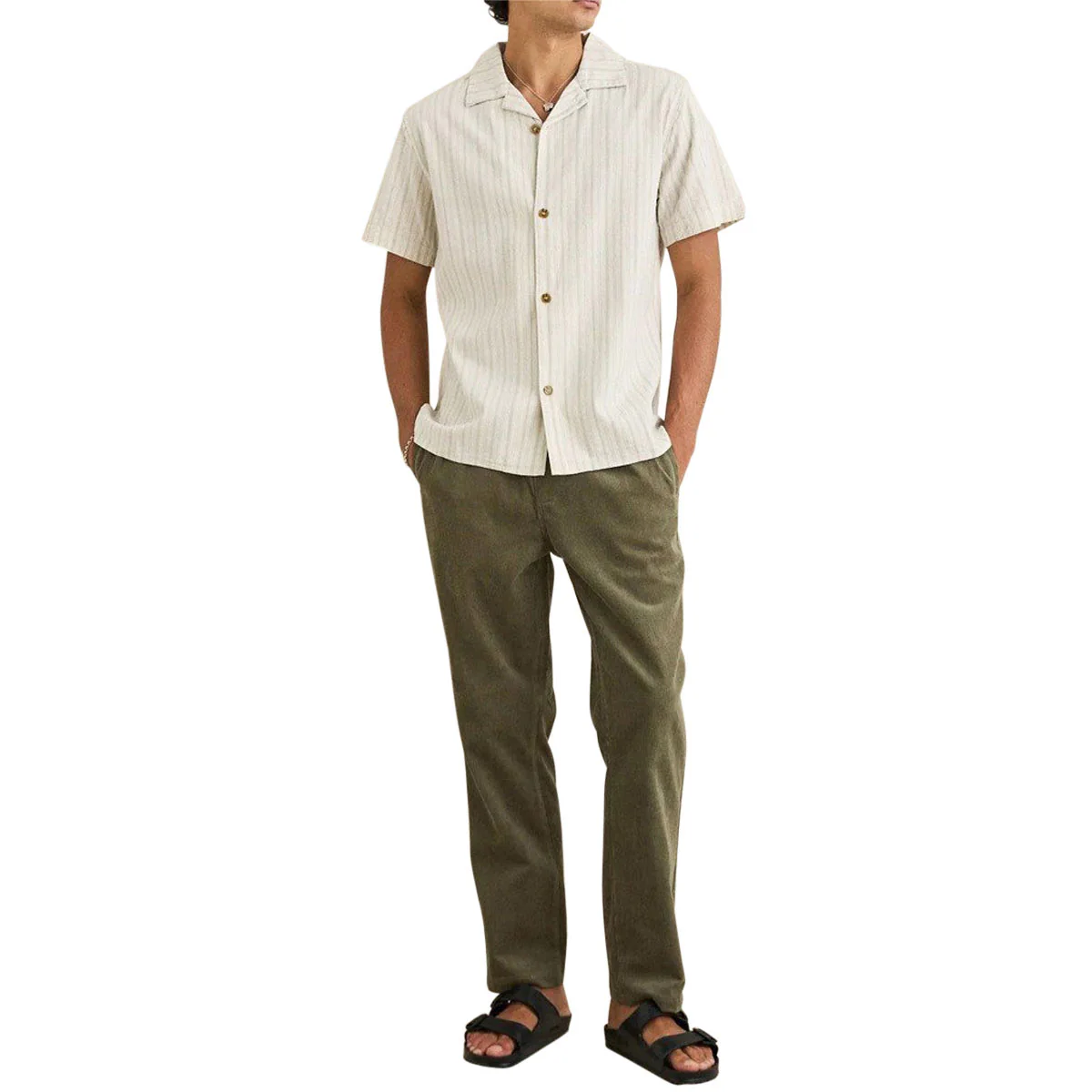 Rhythm Vacation Stripe Shirt - Natural II - Image 4