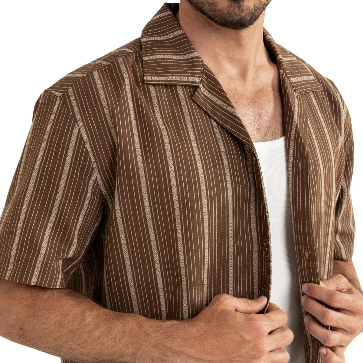 Rhythm West Winds Stripe Shirt - Earth - Image 3