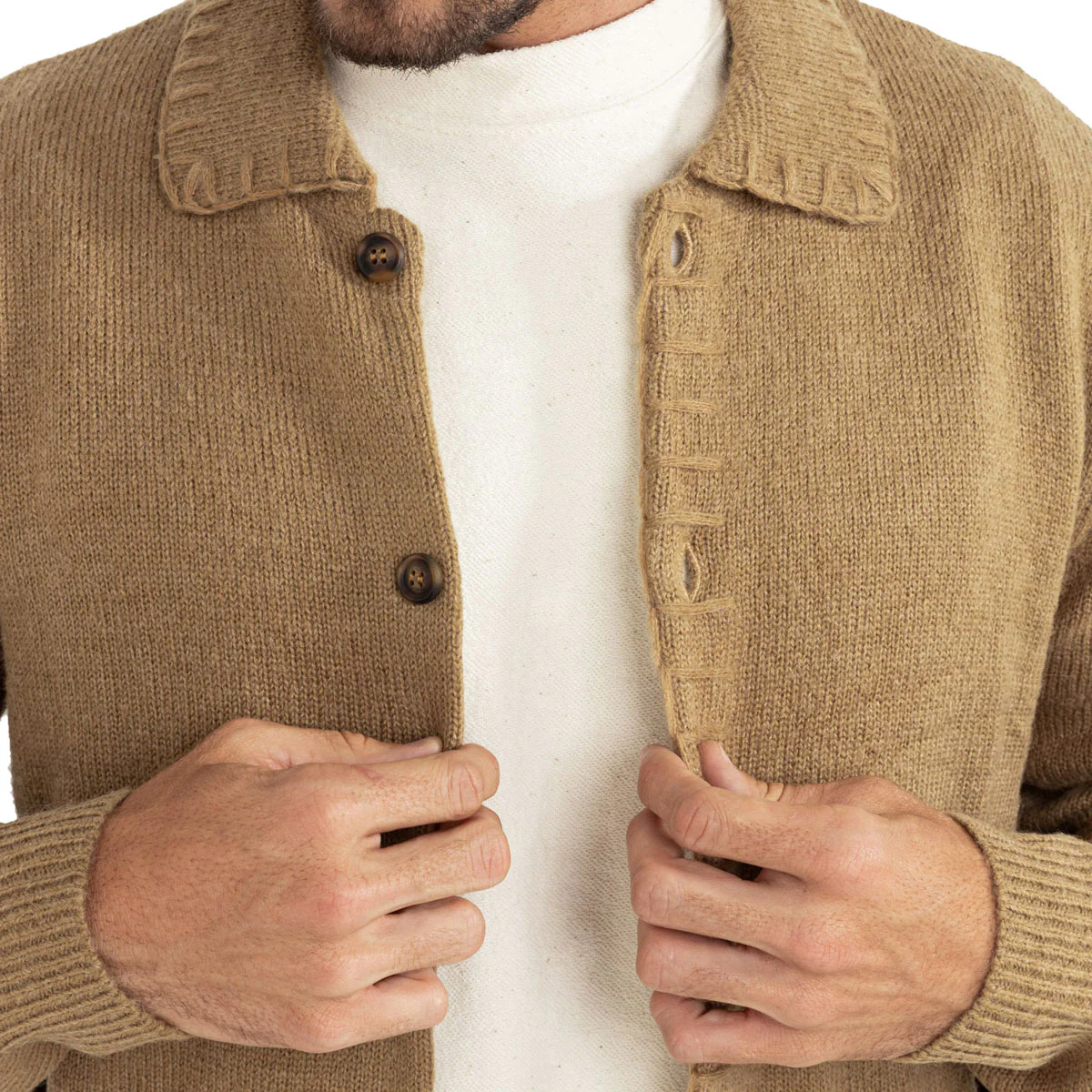 Rhythm Whip Stitch Long Sleeve Shirt - Tobacco - Image 2