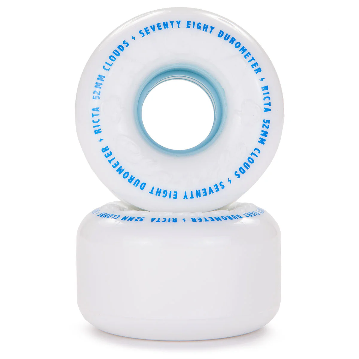 Ricta Clouds 78a Skateboard Wheels - White - 52mm - Image 2