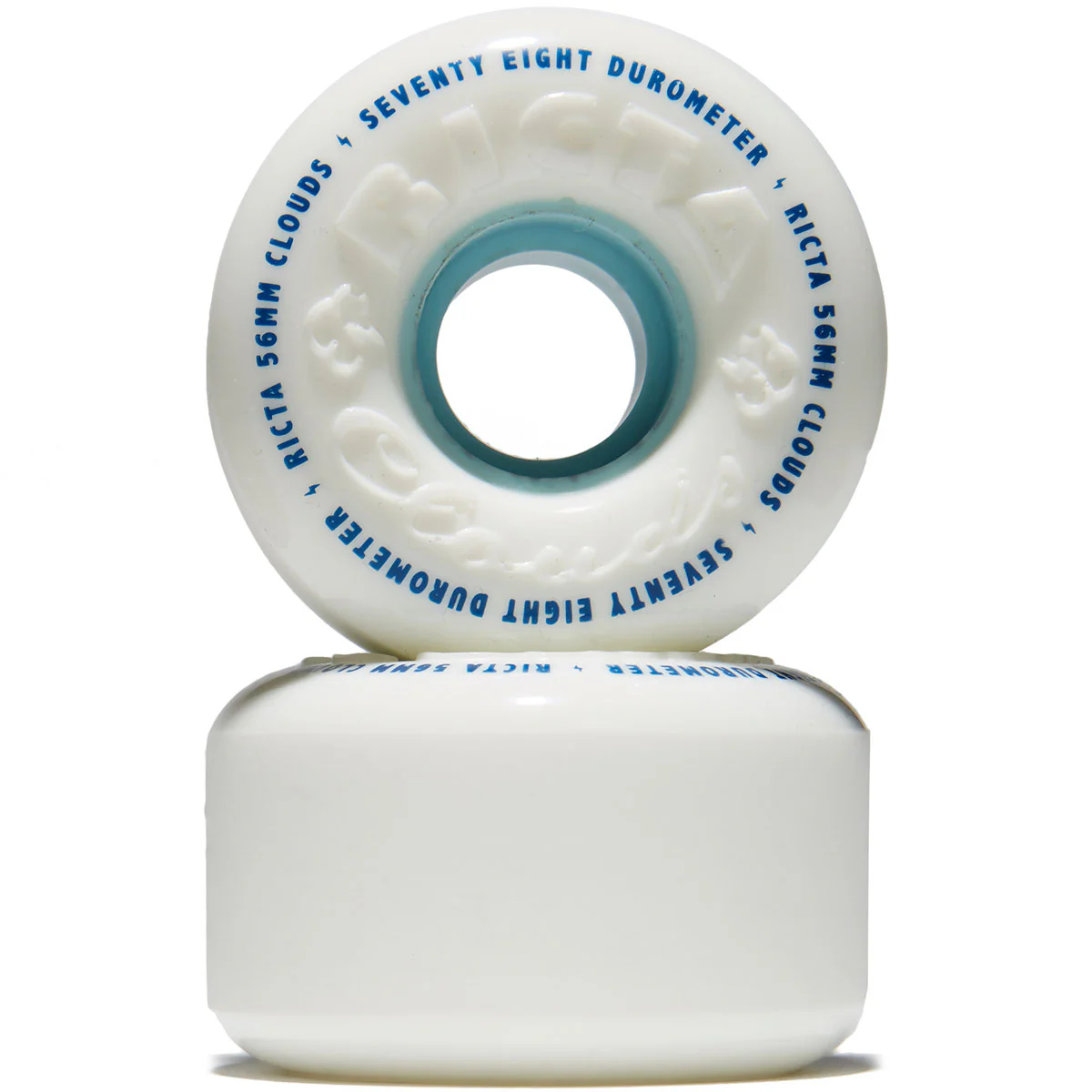 Ricta Clouds 78a Skateboard Wheels - White - 56mm - Image 2