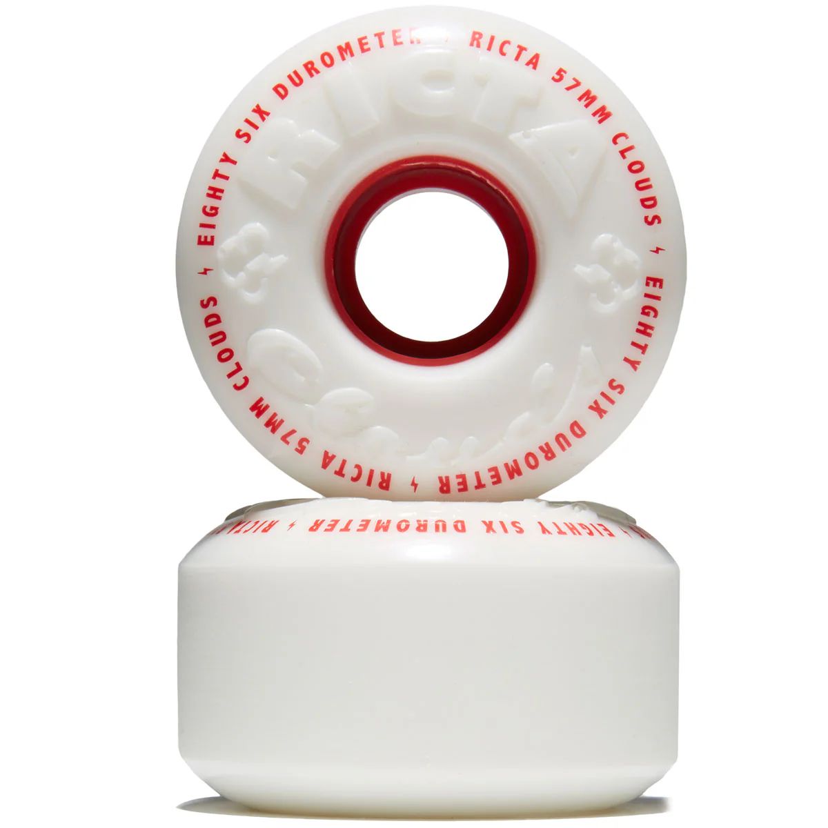 Ricta Clouds 86a Skateboard Wheels - Red - 57mm - Image 2