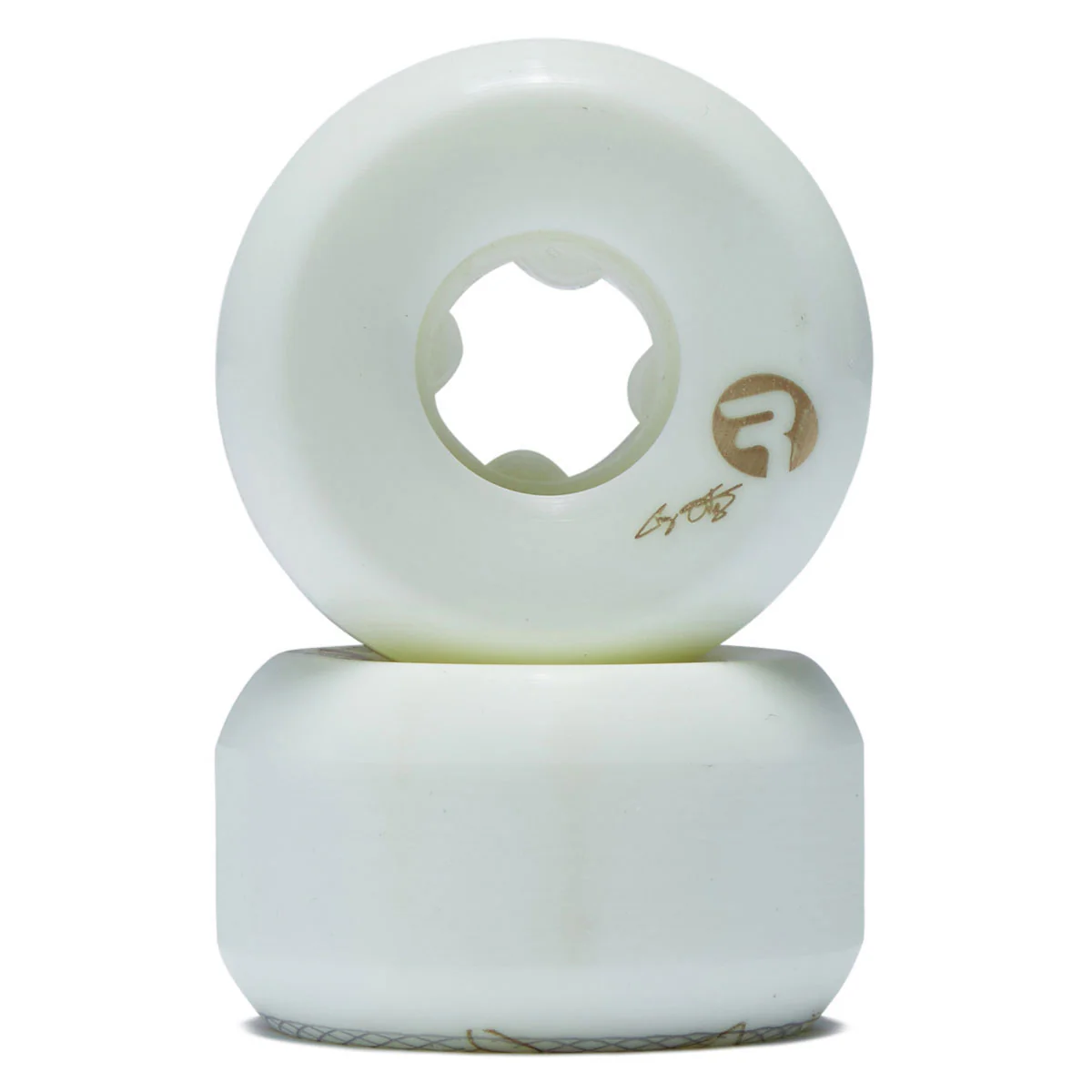 Ricta Ortiz Vortex Naturals Mid 99a Skateboard Wheels - White - 54mm - Image 2
