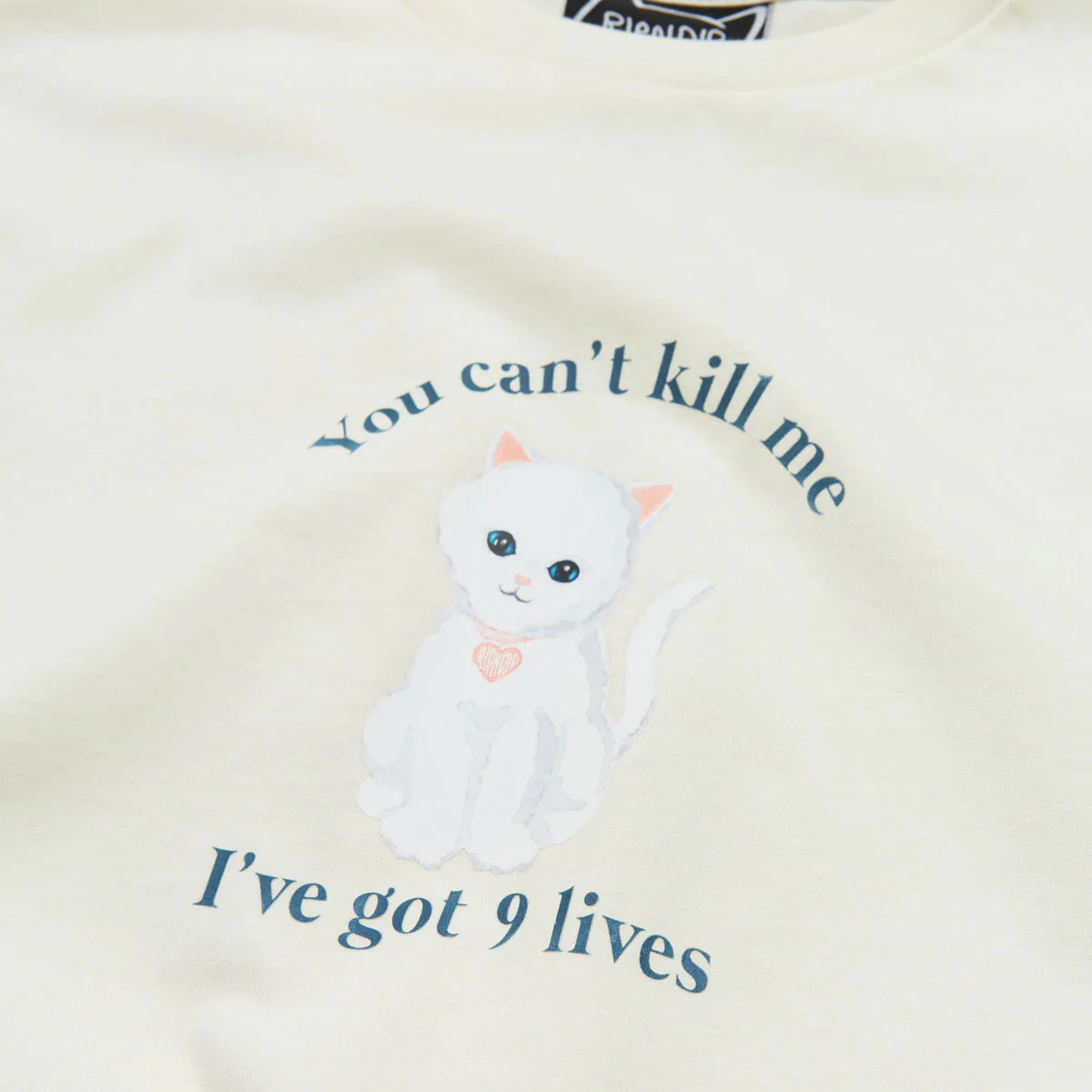 RIPNDIP 9 Lives T-Shirt - Bone - Image 2