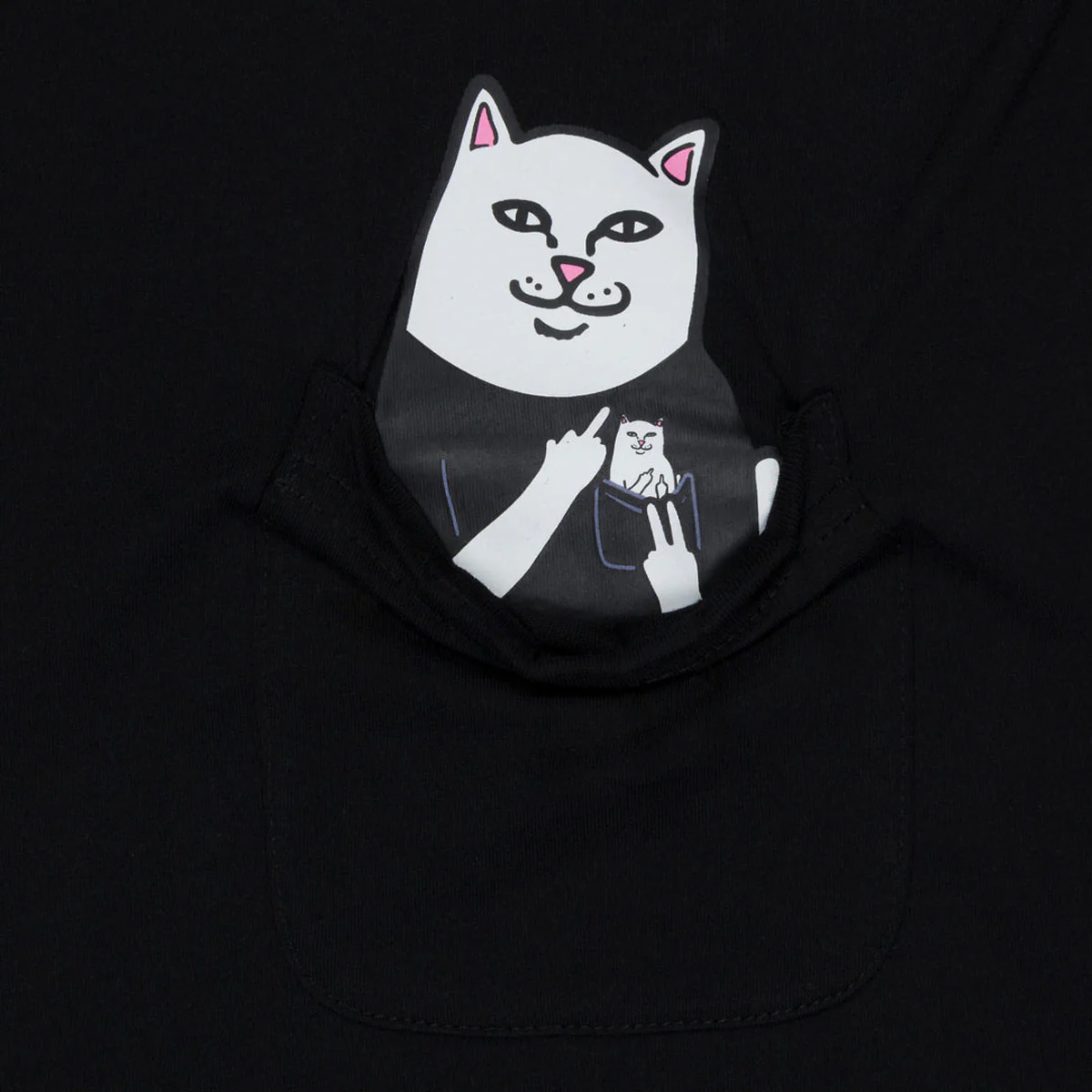 RIPNDIP Incepted Pocket T-Shirt - Black - Image 2