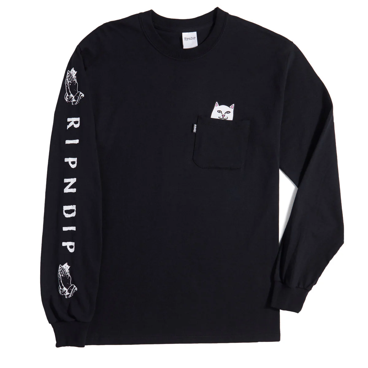 RIPNDIP Lord Nermal Long Sleeve T-Shirt - Black - Image 2