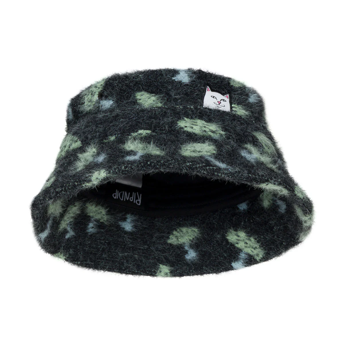 RIPNDIP Lord Nermal World Mohair Bucket Hat - Black - Image 3