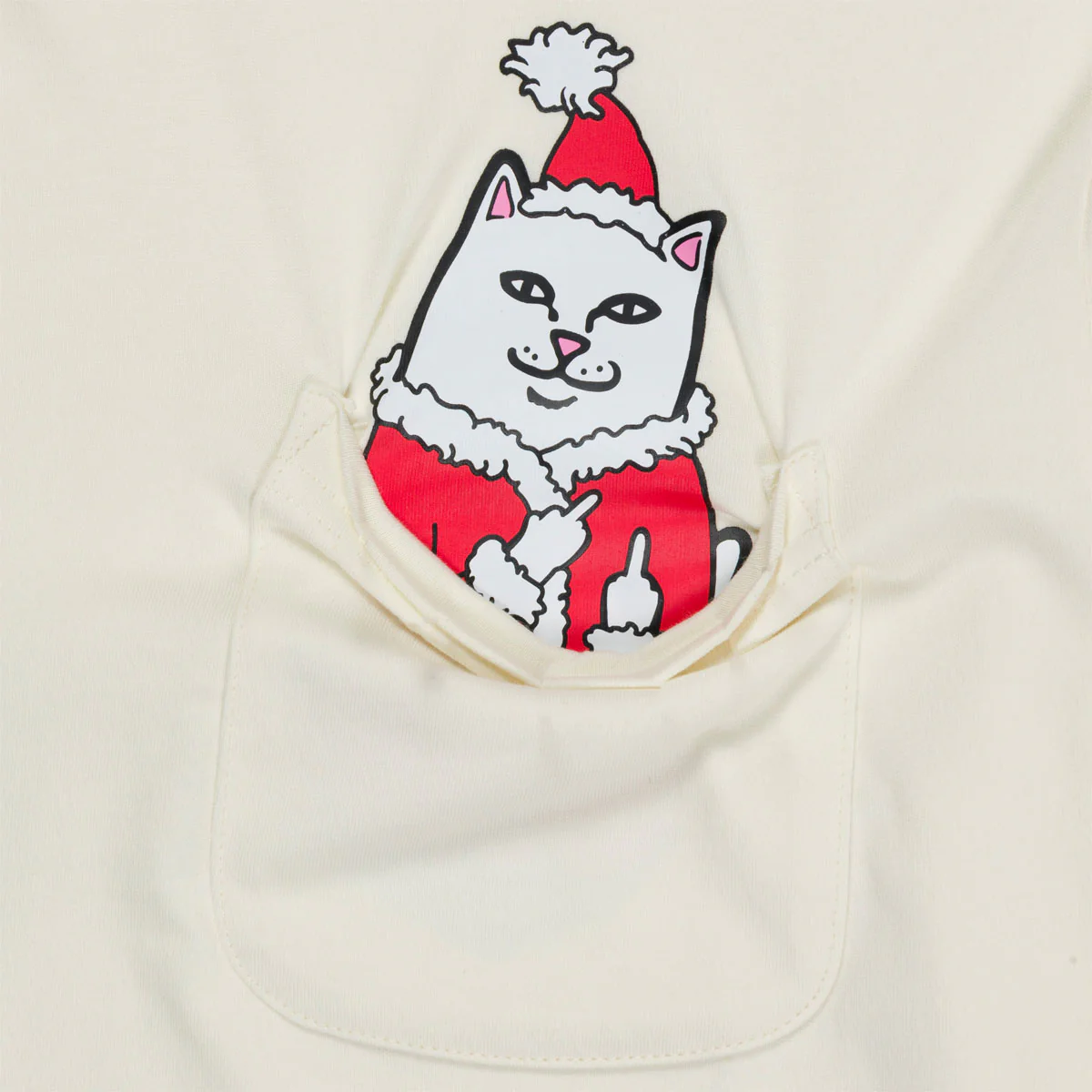 RIPNDIP Lord Santa Pocket T-Shirt - Bone - Image 2