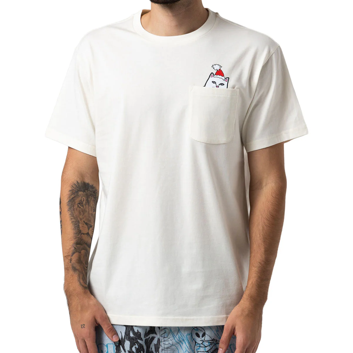 RIPNDIP Lord Santa Pocket T-Shirt - Bone - Image 3