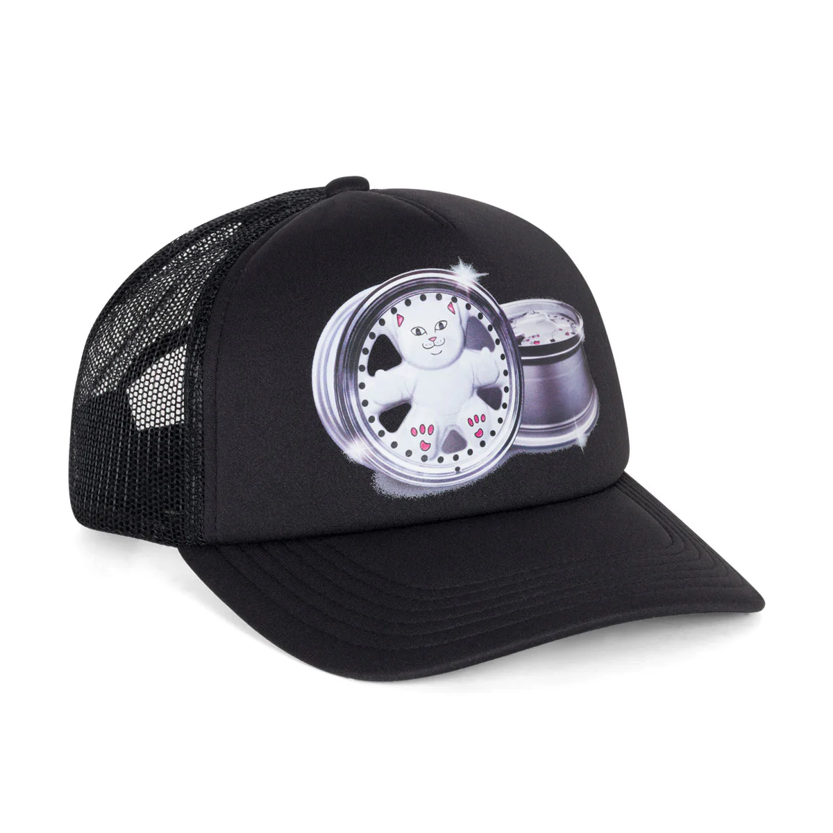 RIPNDIP Nerm Wheels Trucker Hat - Black - Image 3