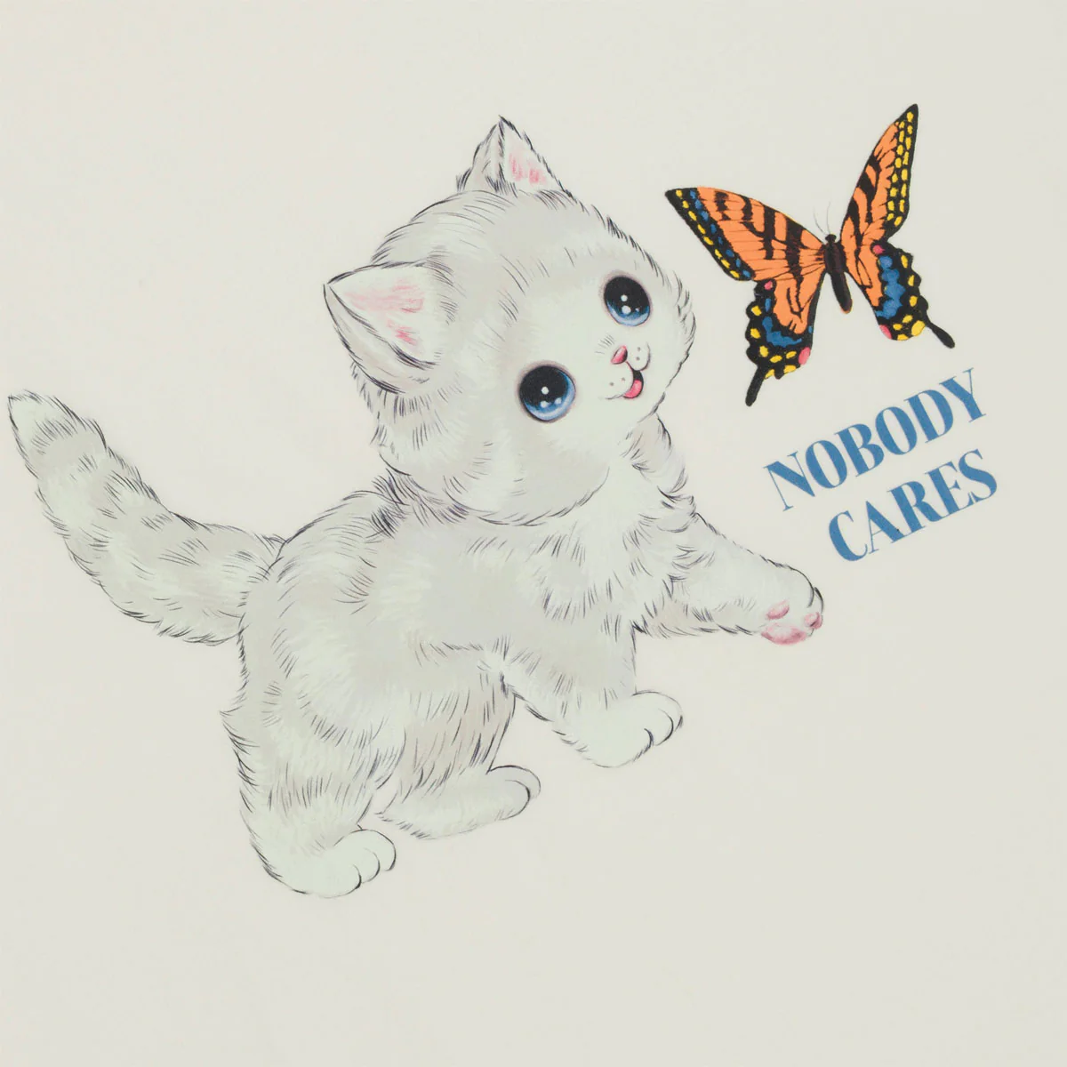 RIPNDIP Nobody Cares T-Shirt - Bone - Image 3