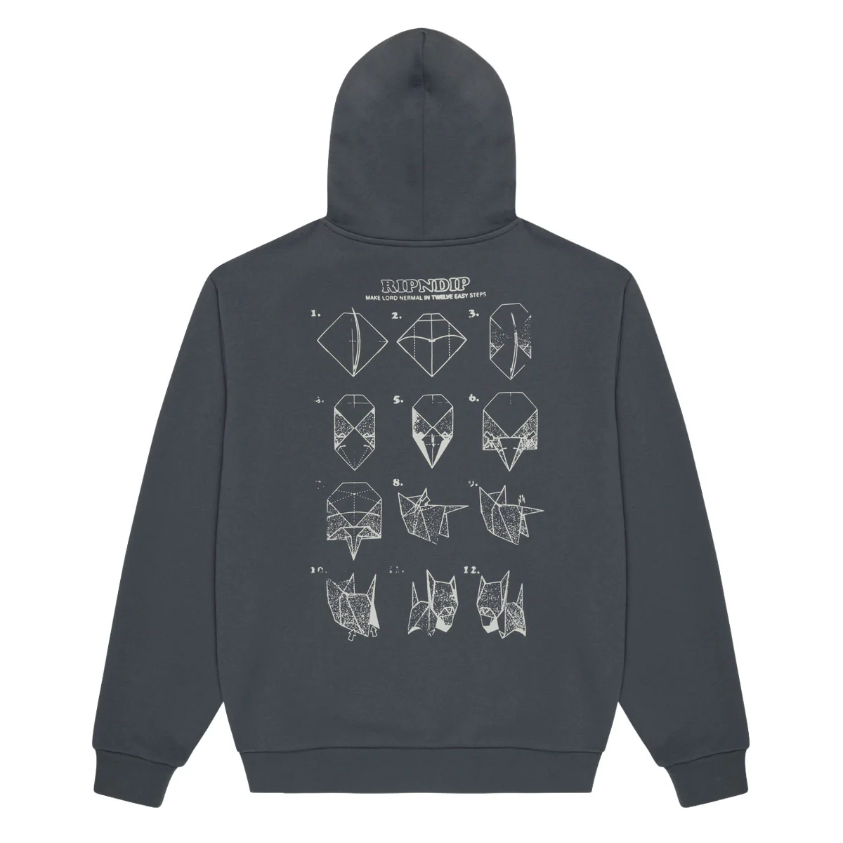RIPNDIP Origami Hoodie - Charcoal - Image 2