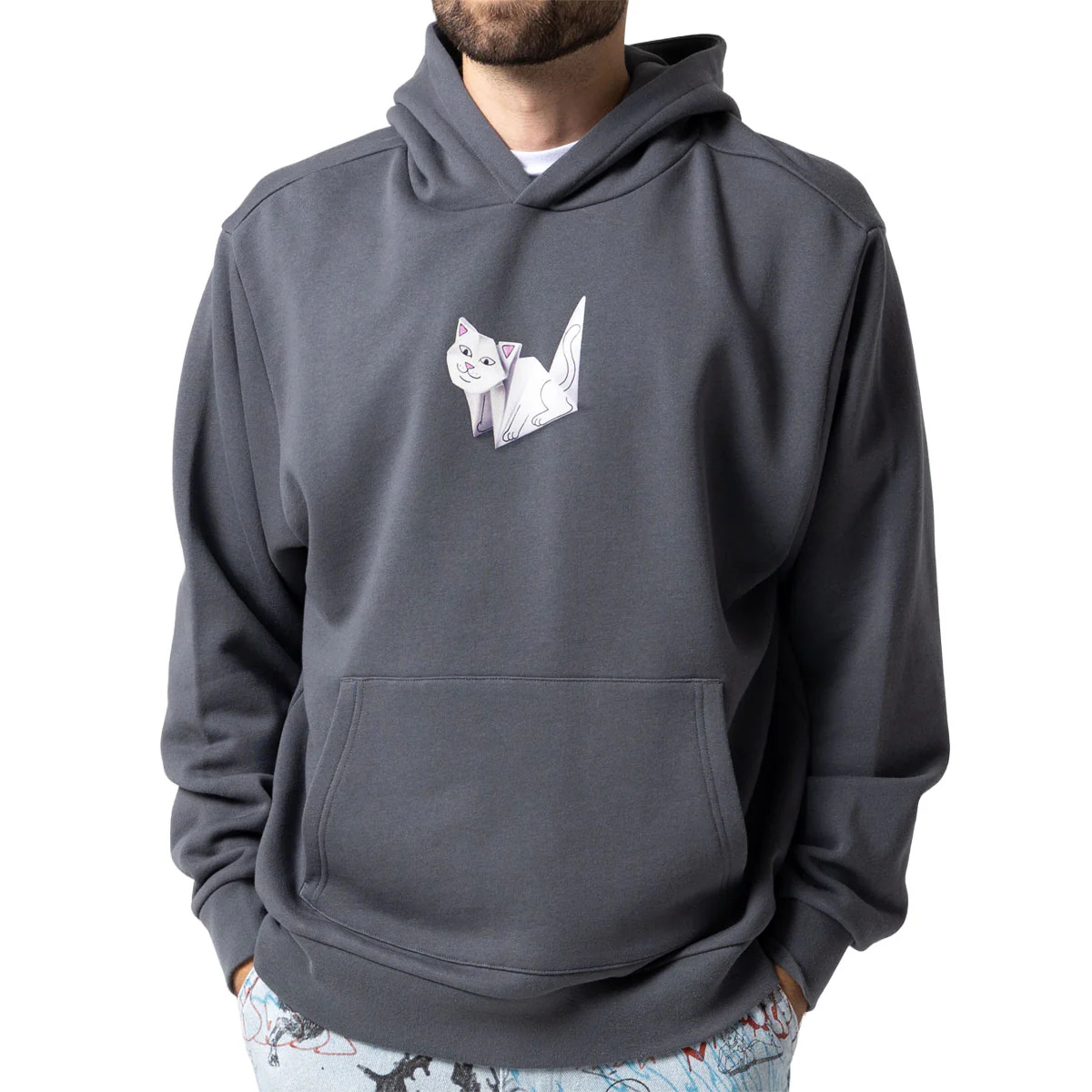 RIPNDIP Origami Hoodie - Charcoal - Image 3