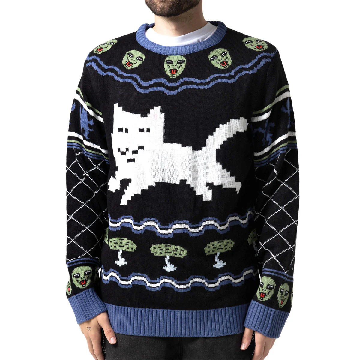 RIPNDIP Out Of This World Knit Sweater - Black - Image 2