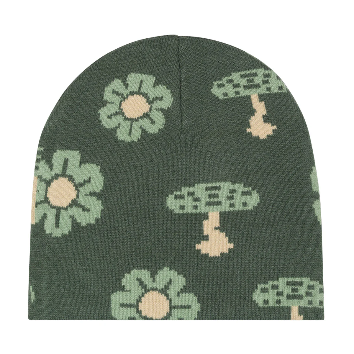 RIPNDIP Out Of This World Skull Beanie - Sage Green - Image 2