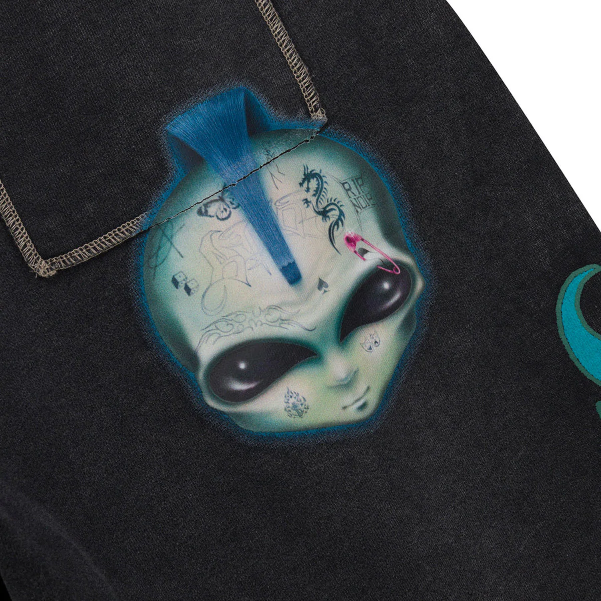 RIPNDIP Squabble Up Sweatpants - Black Vintage Wash - Image 3