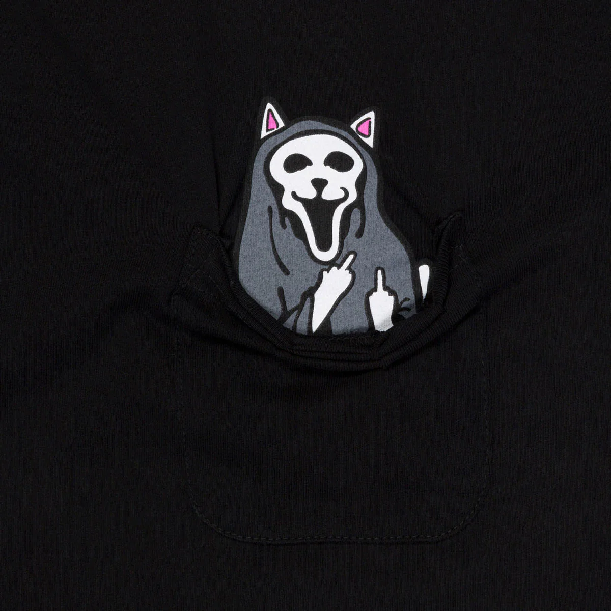 RIPNDIP Trick Or Treat Pocket T-Shirt - Black - Image 2
