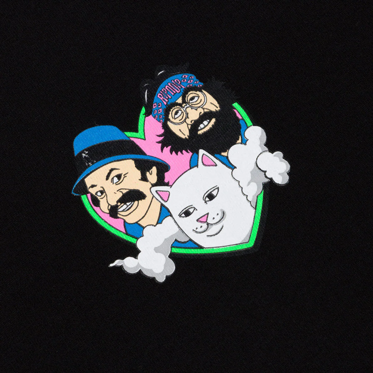 RIPNDIP x Cheech & Chong I Love Pot T-Shirt - Black - Image 3