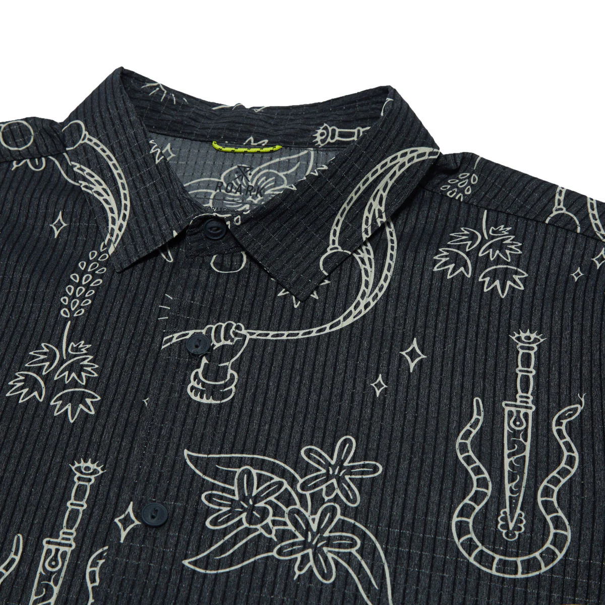 Roark Bless Up Shirt - Black Gaucho - Image 3