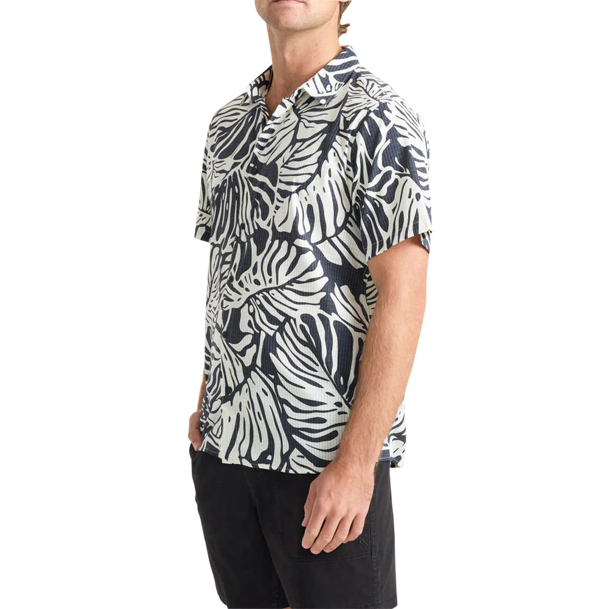 Roark Bless Up Shirt - Black Monstera - Image 3