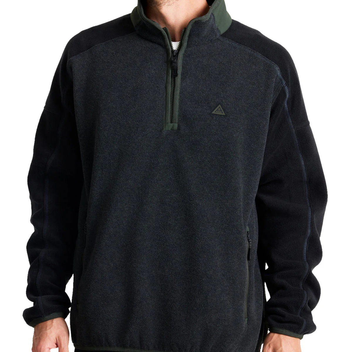 Roark Campover Fleece Mock Sweatshirt - Onyx - Image 4