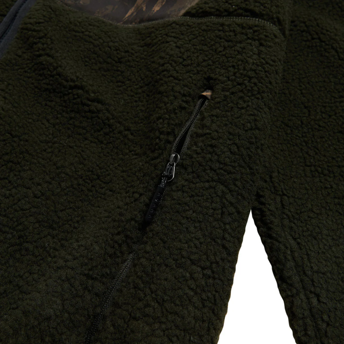 Roark Campover Fleece Zip Sweatshirt - Dark Military - Image 4