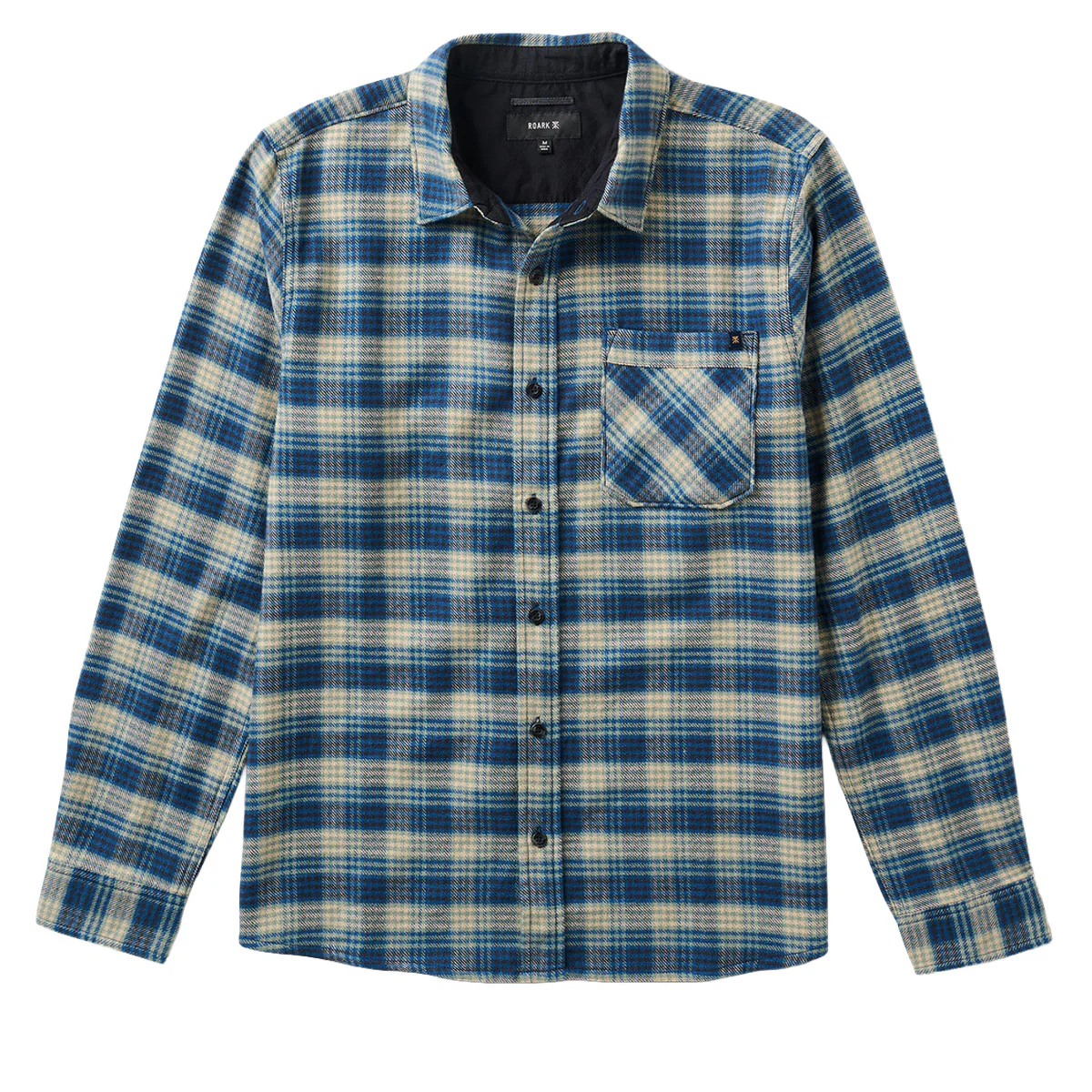 Roark Crossroads Flannel Shirt - Deep Blue - Image 5