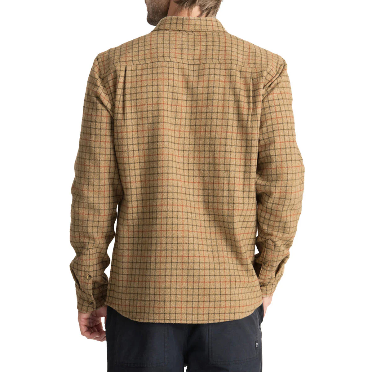 Roark Crossroads Flannel Shirt - Khaki - Image 2