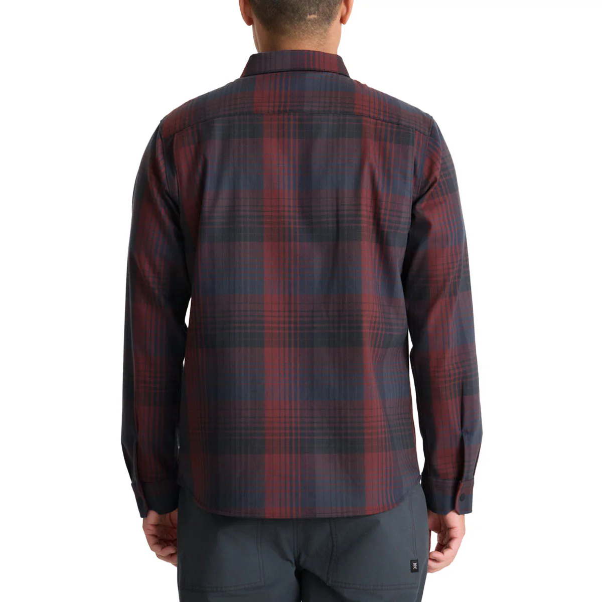 Roark Diablo Long Sleeve Shirt - Sangria - Image 2
