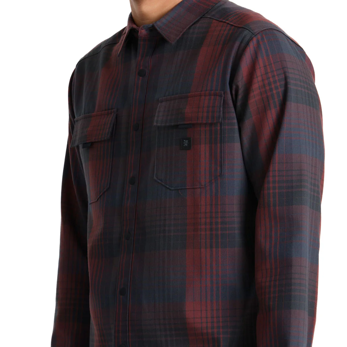 Roark Diablo Long Sleeve Shirt - Sangria - Image 3