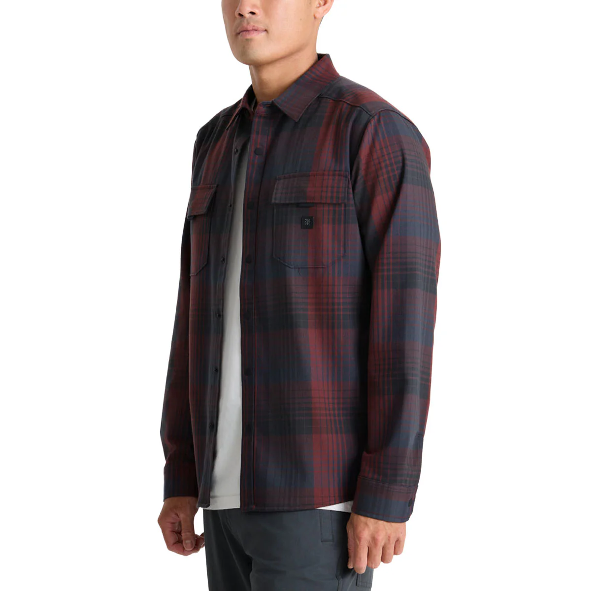 Roark Diablo Long Sleeve Shirt - Sangria - Image 6