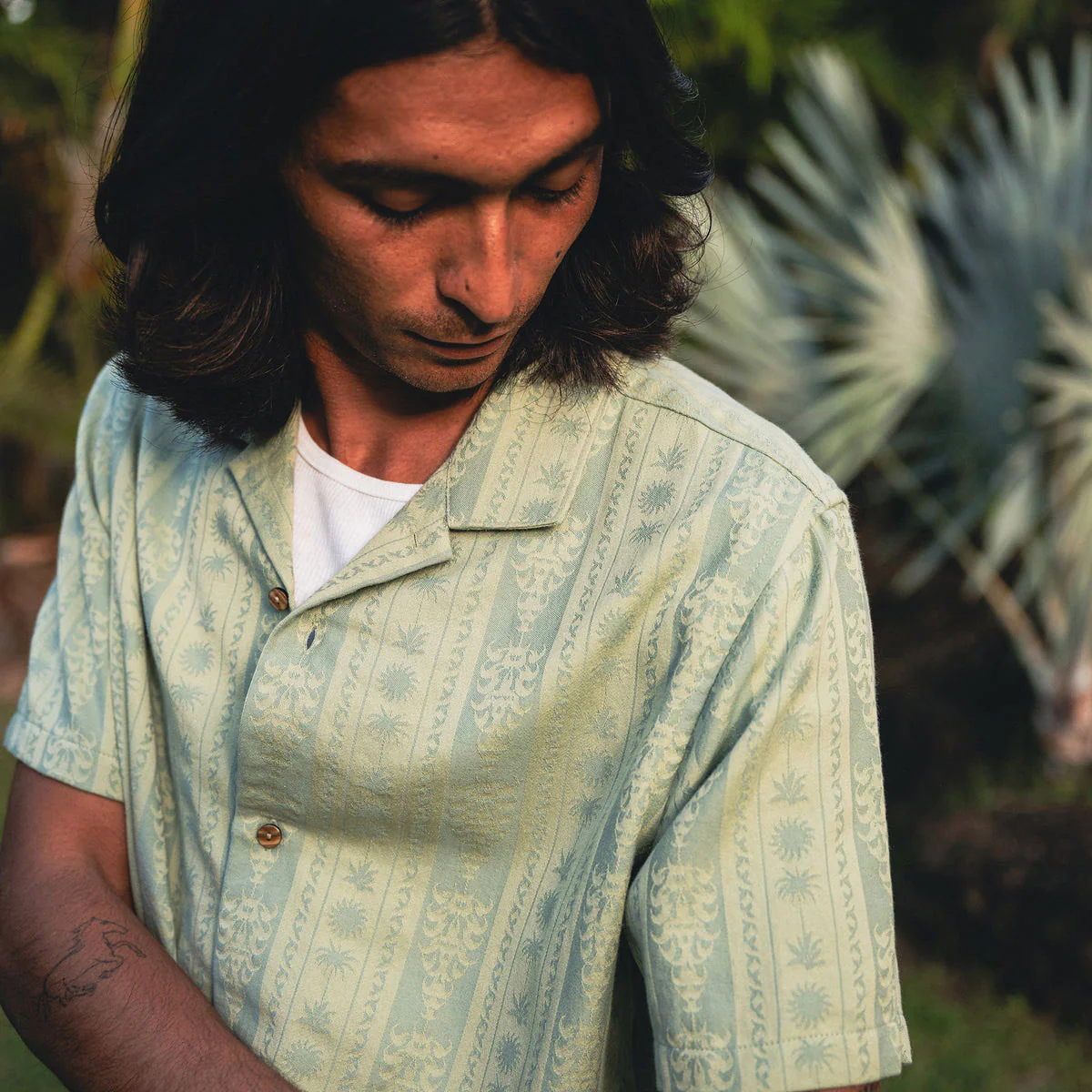 Roark Gonzo Woven Shirt - Dusty Green - Image 5