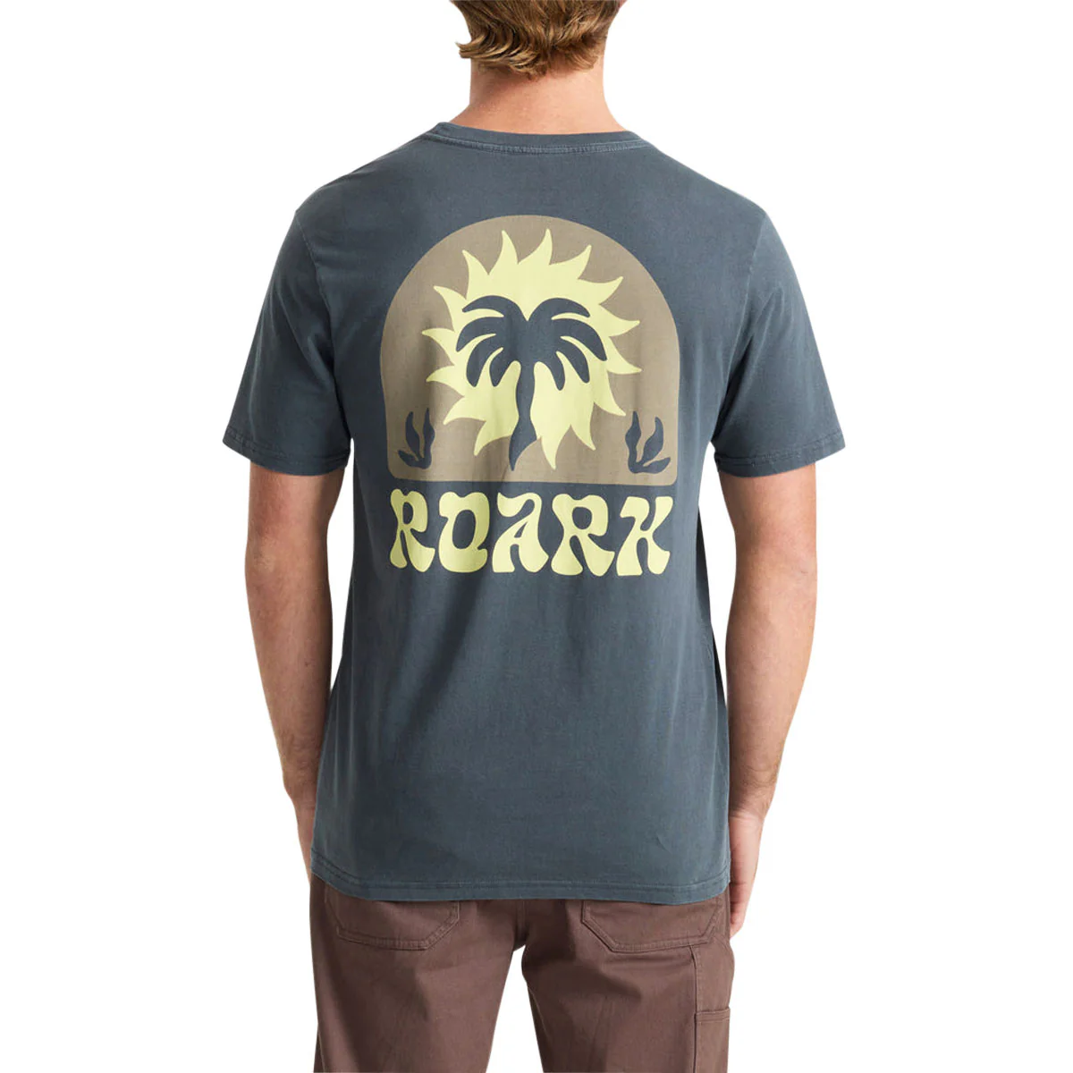 Roark Palm T-Shirt - Charcoal - Image 4