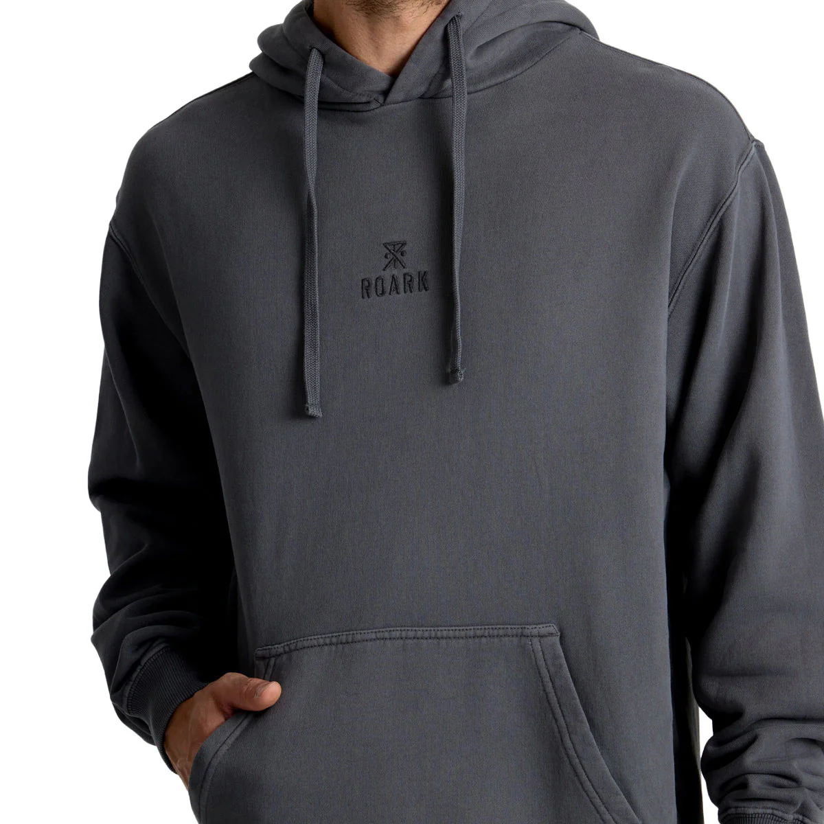 Roark Safe Camp Embroidery Fleece Hoodie - Charcoal - Image 2