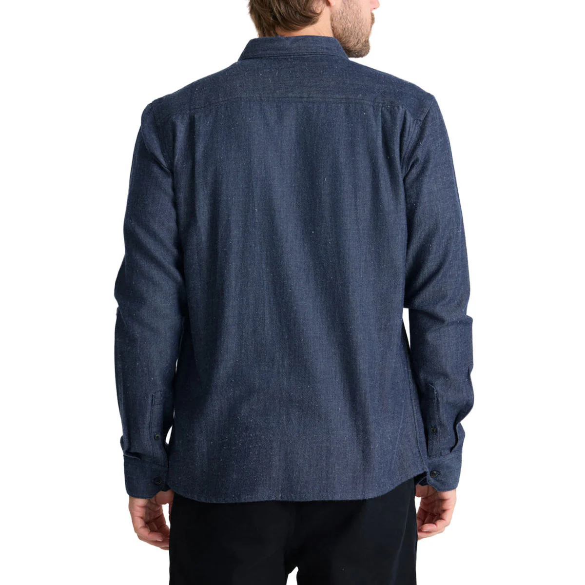 Roark Scholar Chambray Long Sleeve Shirt - Mid Indigo - Image 2