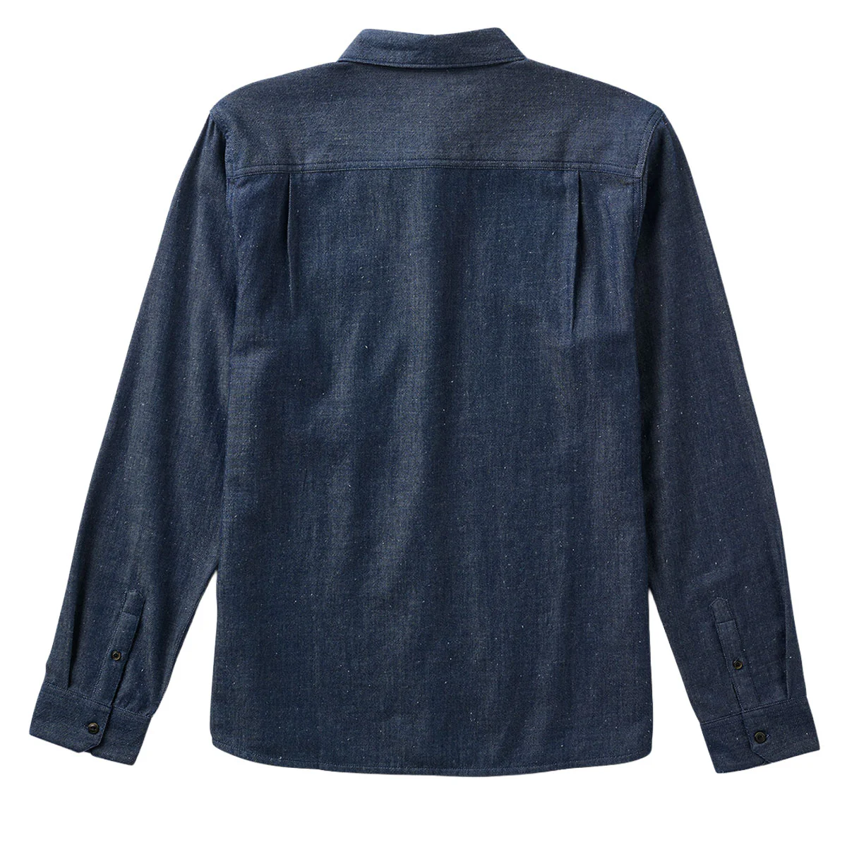 Roark Scholar Chambray Long Sleeve Shirt - Mid Indigo - Image 4