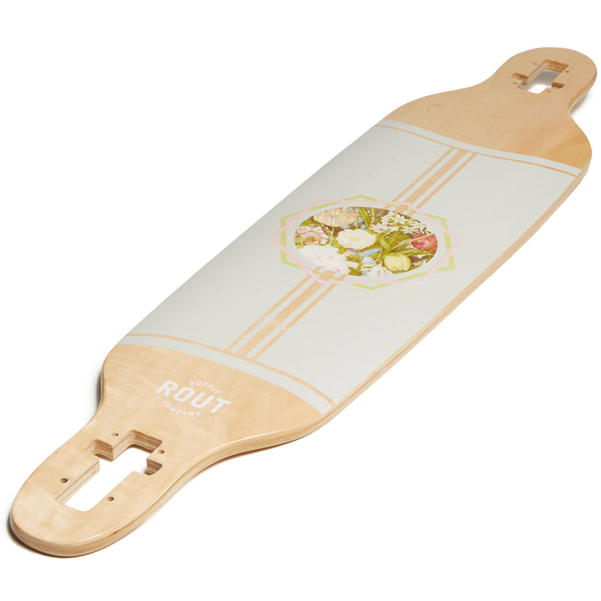 Rout Floral Drop-Thru Longboard Deck - Image 4