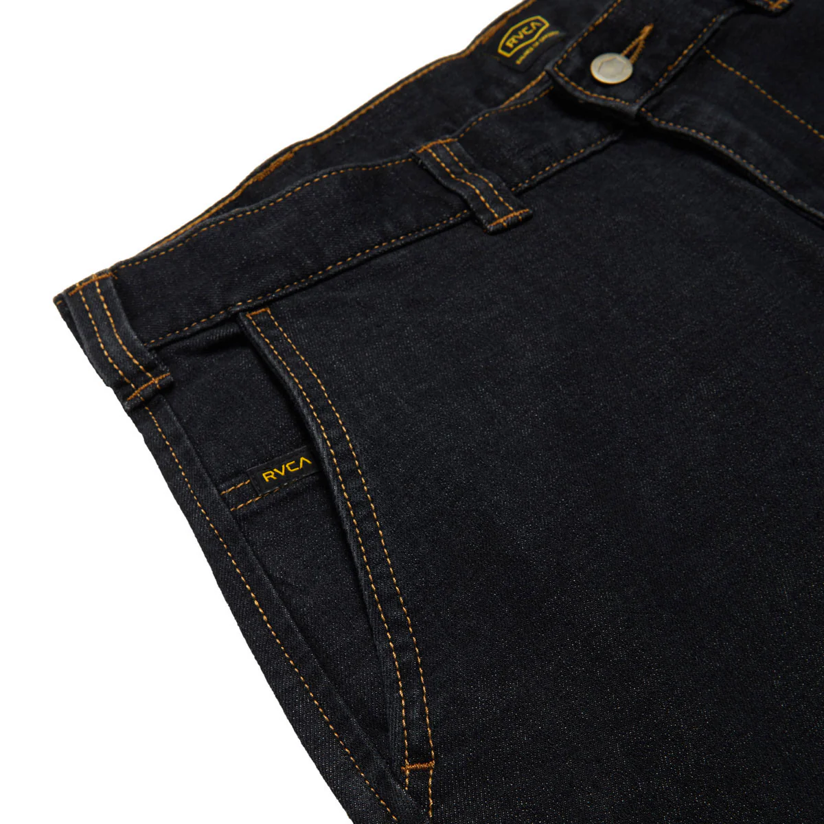 RVCA Americana Dayshift Denim Chino Pants - Black Denim - Image 3