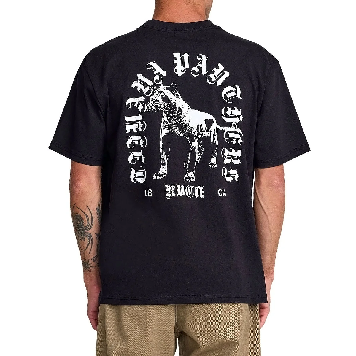 RVCA Bad Panther T-Shirt - Black - Image 4