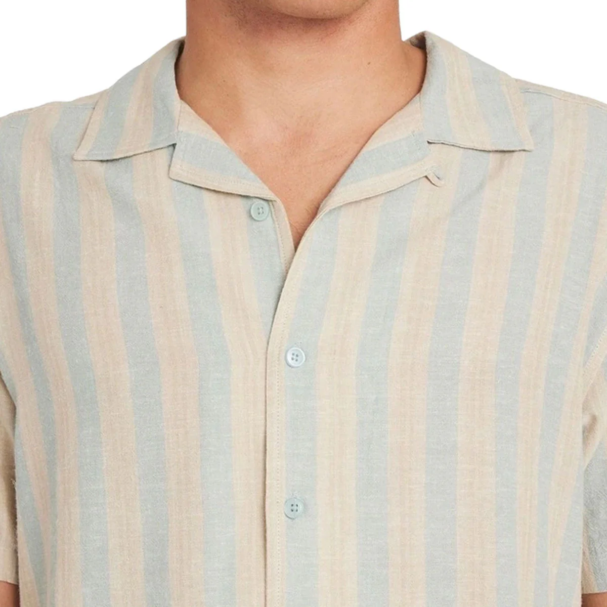 RVCA Beat Stripe Shirt - Chambray - Image 3