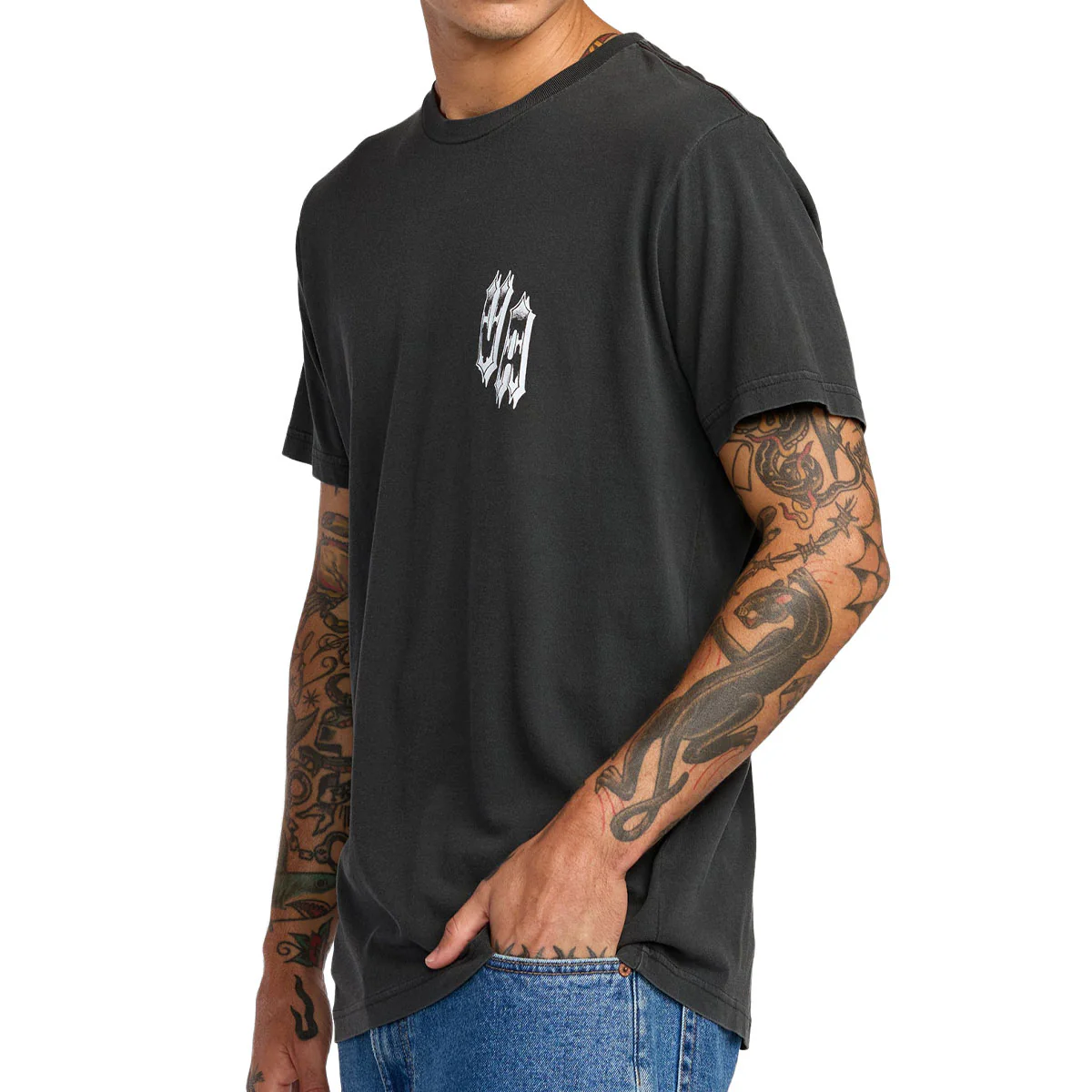 RVCA Benj All Seeing T-Shirt - Pirate Black - Image 3
