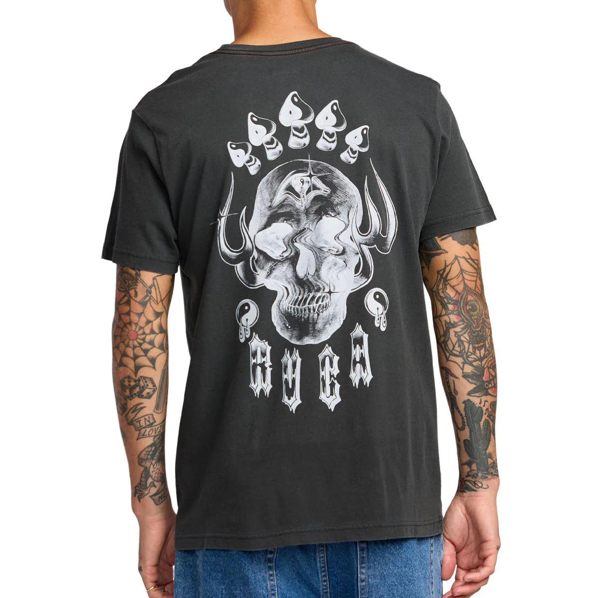 RVCA Benj All Seeing T-Shirt - Pirate Black - Image 4