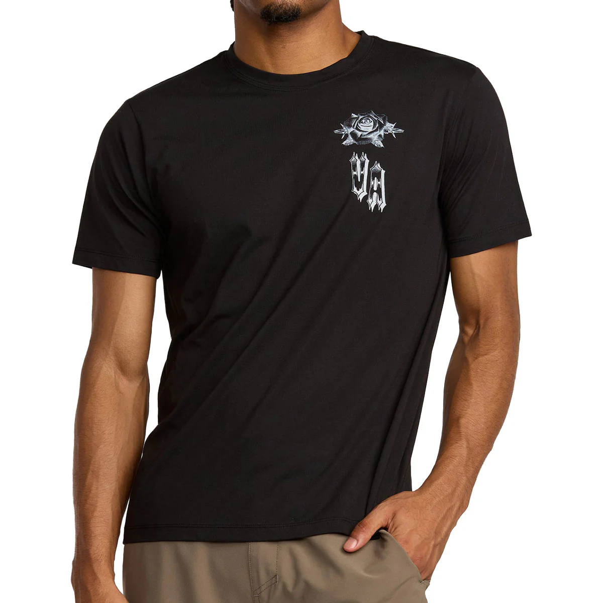 RVCA Benj Tiger Eyes T-Shirt - Black - Image 3