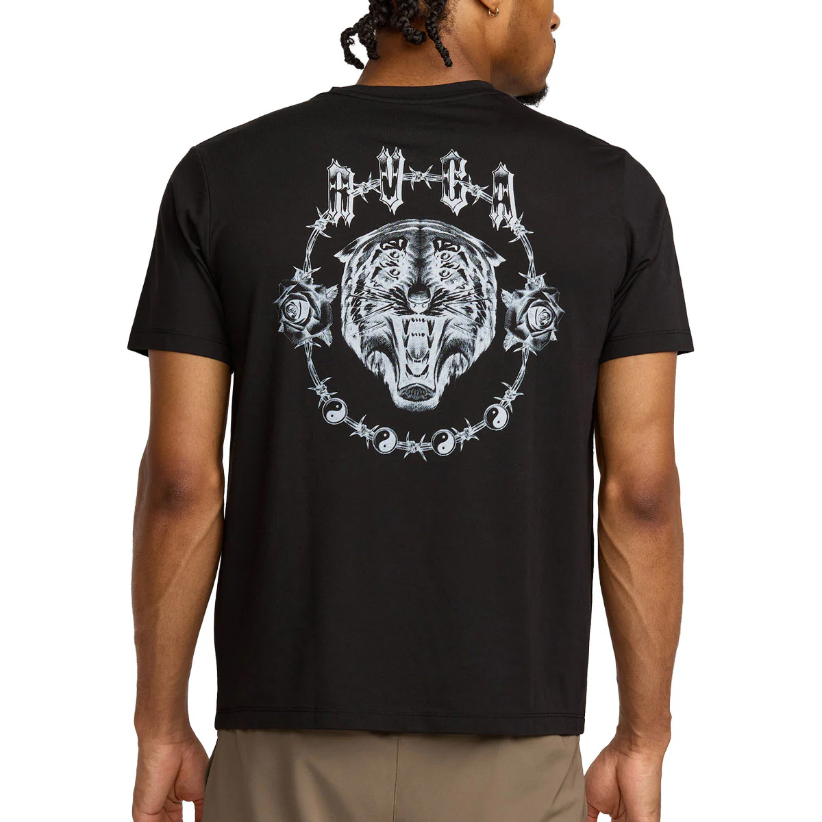 RVCA Benj Tiger Eyes T-Shirt - Black - Image 4