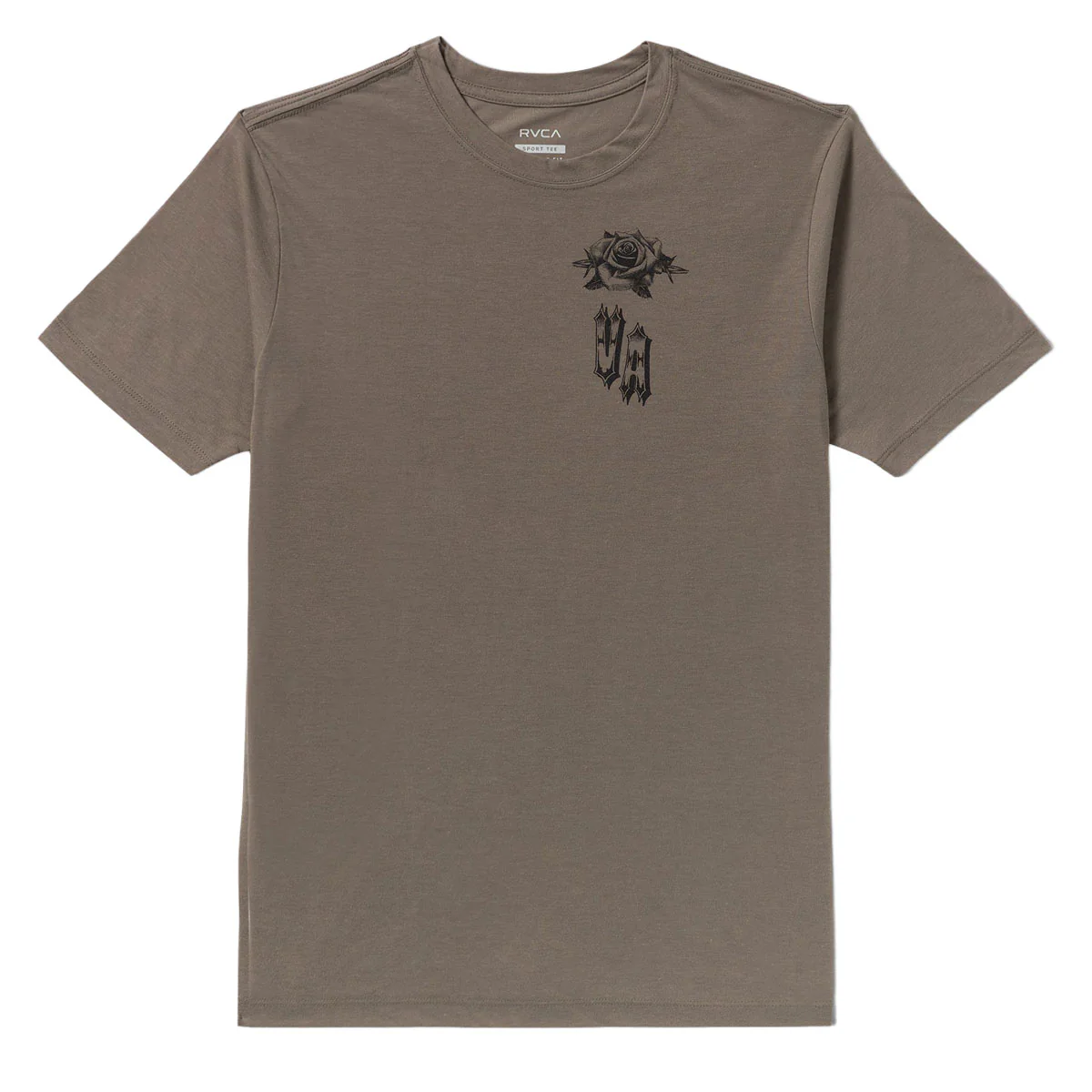 RVCA Benj Tiger Eyes T-Shirt - Mushroom - Image 2