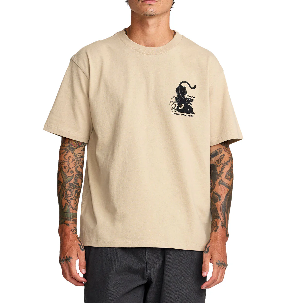 RVCA Burner T-Shirt - Khaki - Image 3