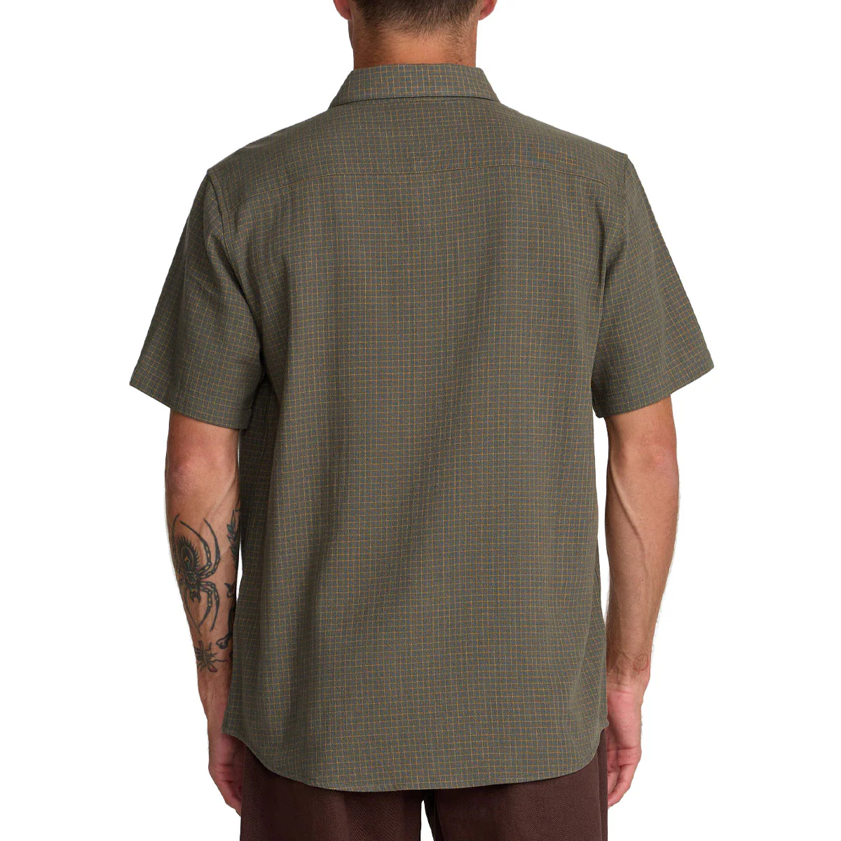 RVCA Costa Plaid Shirt - Sage Leaf - Image 2