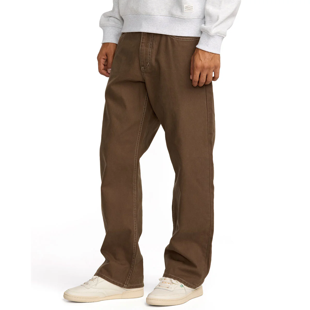 RVCA Dayshift 5 Pocket Pants - Bombay Brown - Image 3