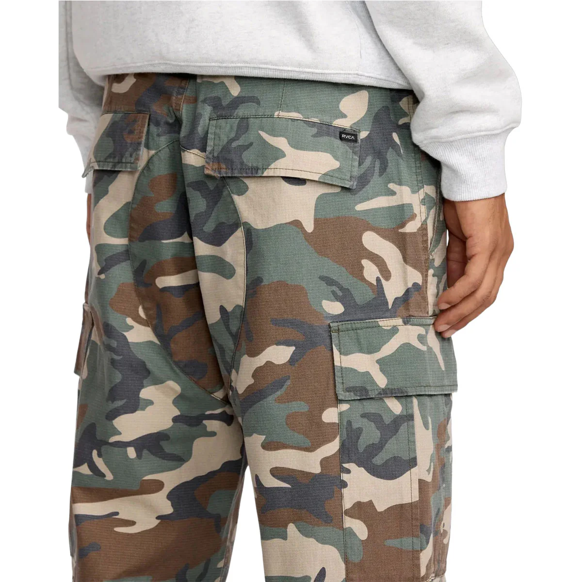 RVCA Dayshift Cargo Pants - Vintage Woodland - Image 3